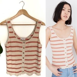 Madewell Kingston Button Front Sweater Tank!